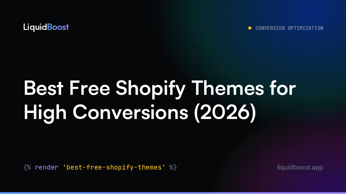 Best Free Shopify Themes for High Conversions (2026)