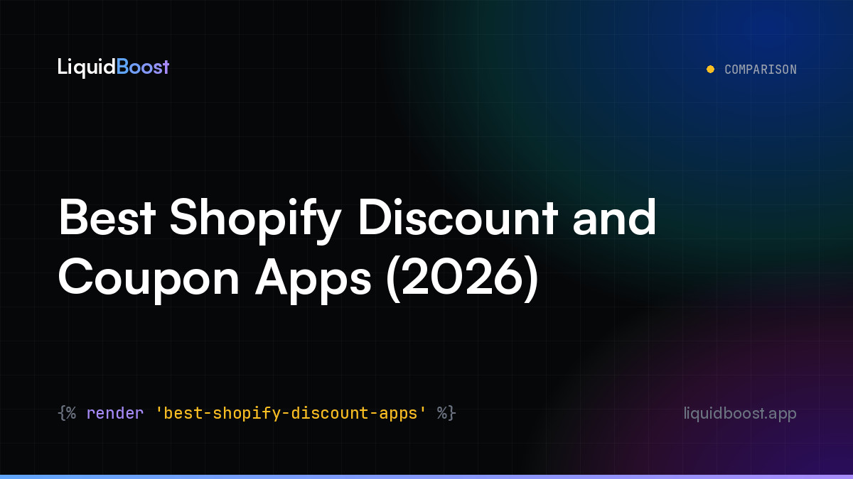 Best Shopify Discount and Coupon Apps (2026)