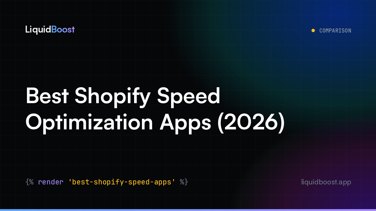 Best Shopify Speed Optimization Apps (2026)