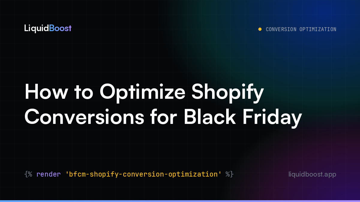 How to Optimize Shopify Conversions for Black Friday