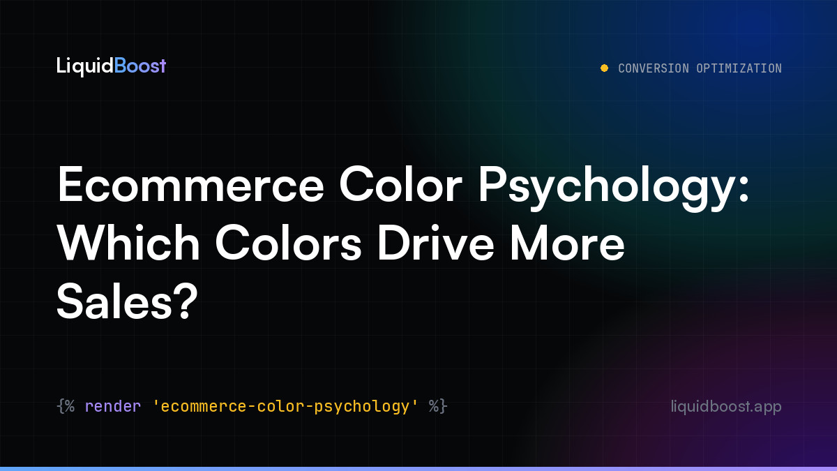 Ecommerce Color Psychology: Which Colors Drive More Sales?
