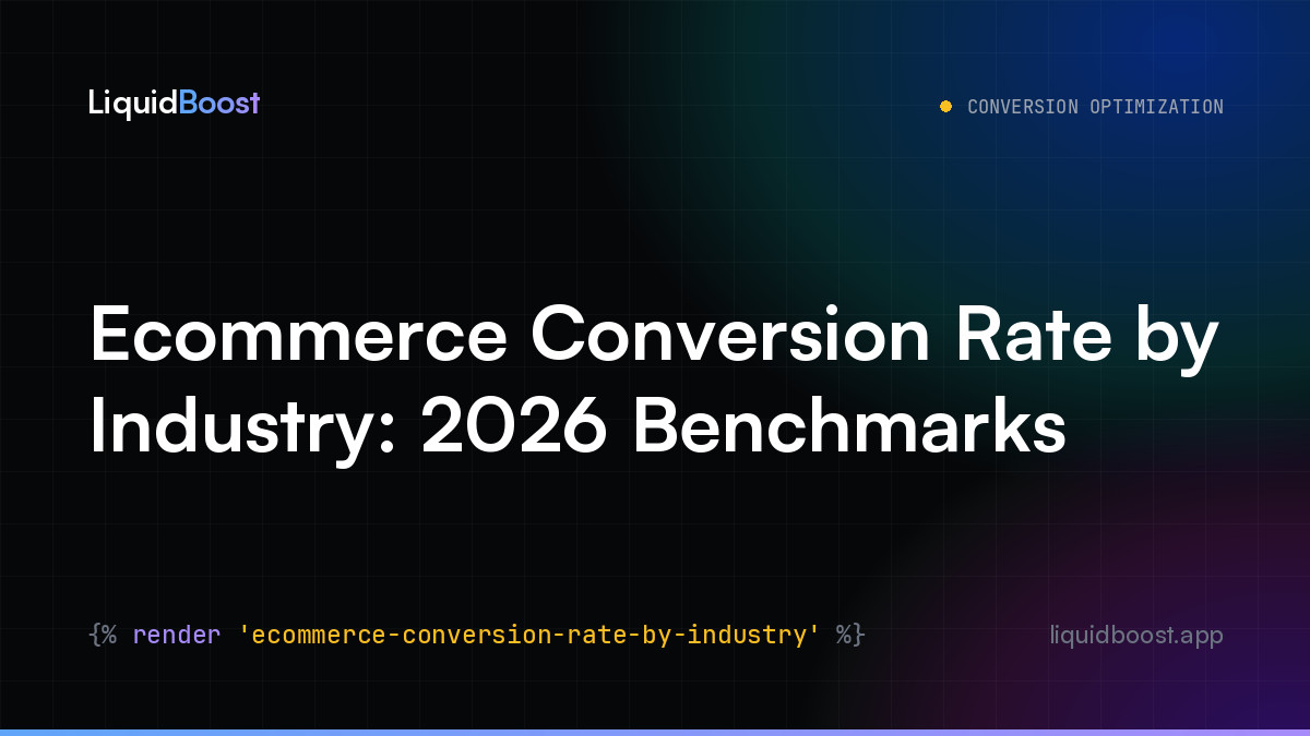Ecommerce Conversion Rate by Industry: 2026 Benchmarks