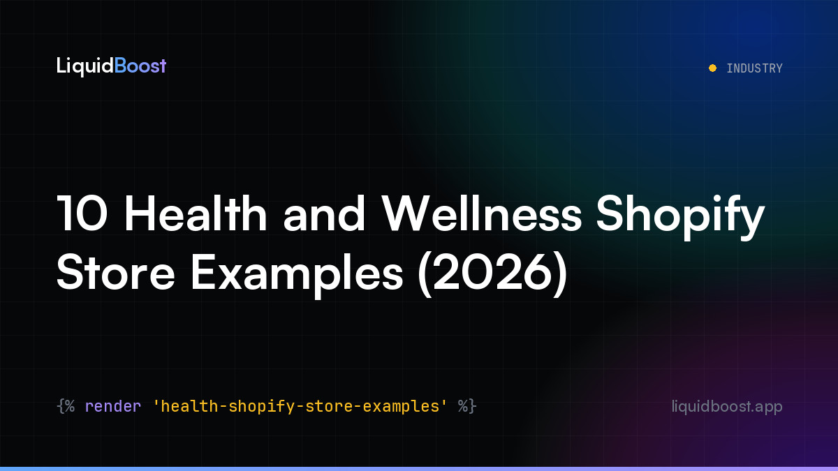 10 Health and Wellness Shopify Store Examples (2026)