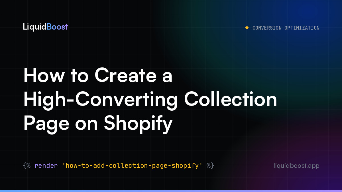 How to Create a High-Converting Collection Page on Shopify