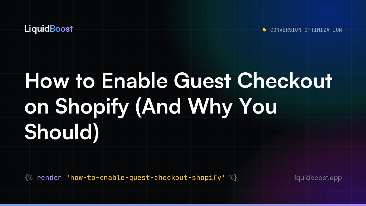 How to Enable Guest Checkout on Shopify (And Why You Should)