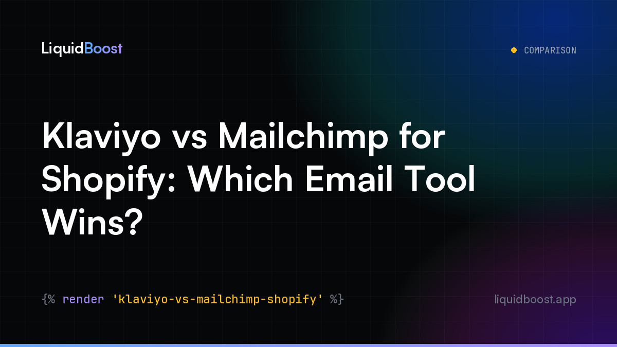 Klaviyo vs Mailchimp for Shopify: Which Email Tool Wins?