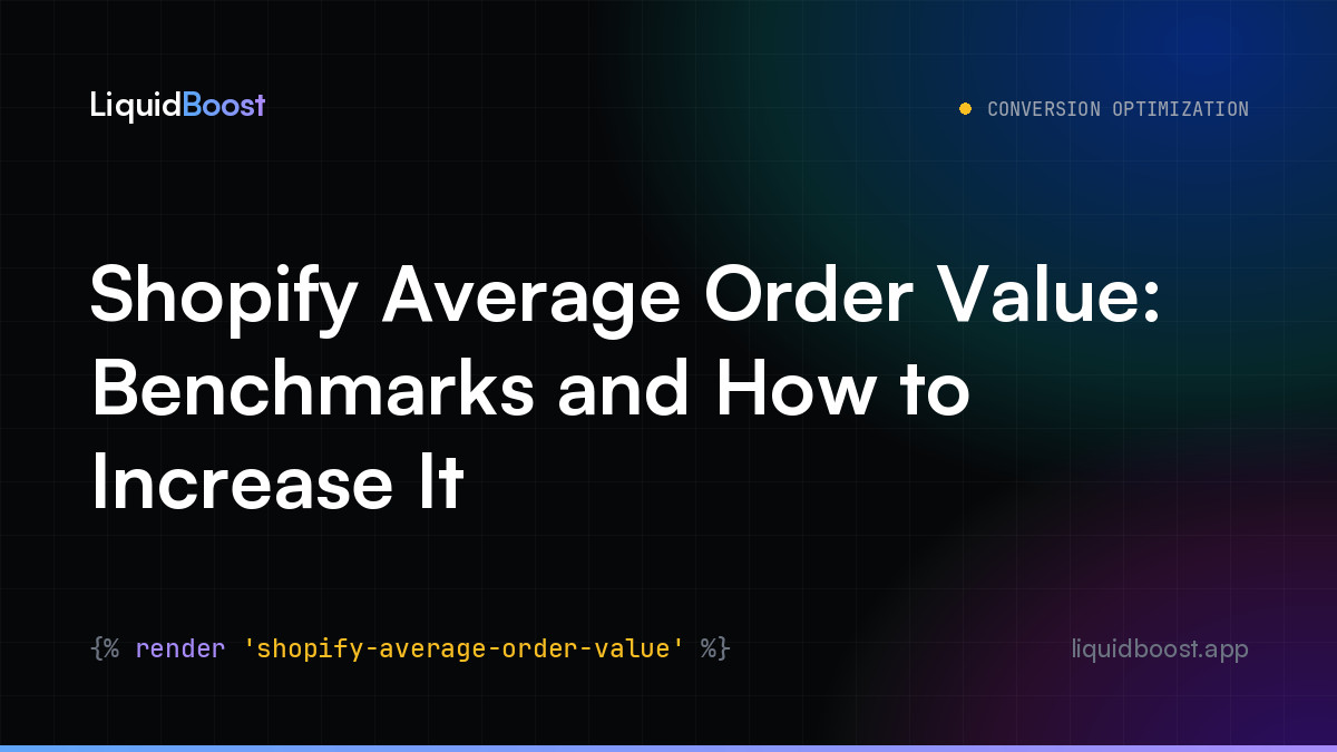 Shopify Average Order Value: Benchmarks and How to Increase It