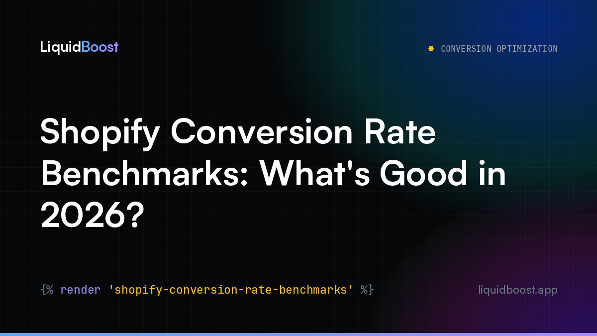 Shopify Conversion Rate Benchmarks: What's Good in 2026?