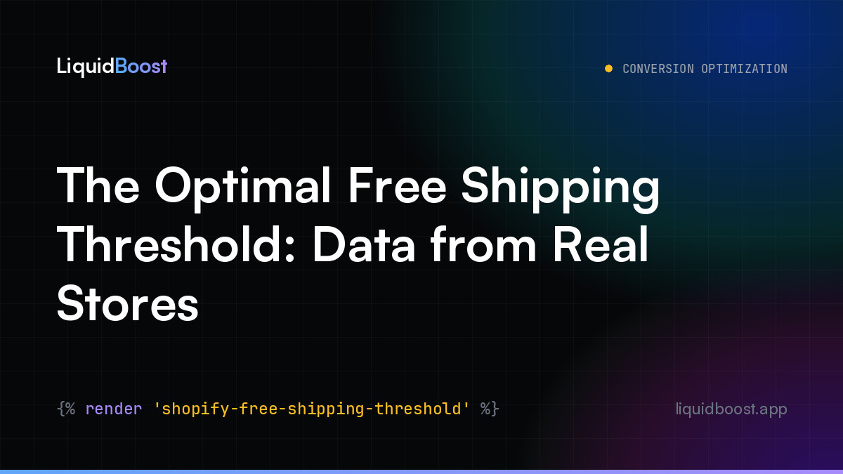 The Optimal Free Shipping Threshold: Data from Real Stores