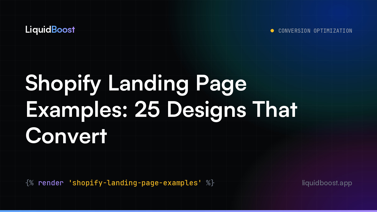 Shopify Landing Page Examples: 25 Designs That Convert