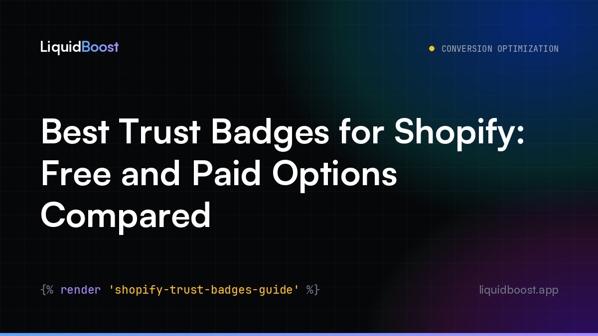 Best Trust Badges for Shopify: Free and Paid Options Compared