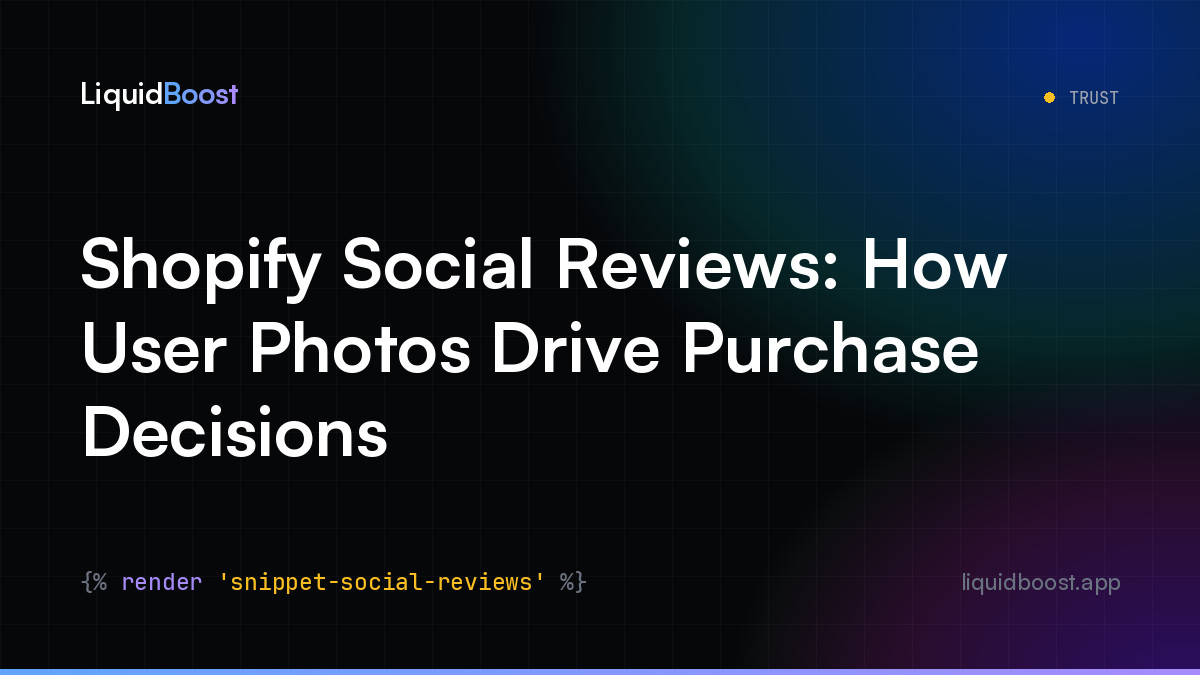 Shopify Social Reviews: How User Photos Drive Purchase Decisions