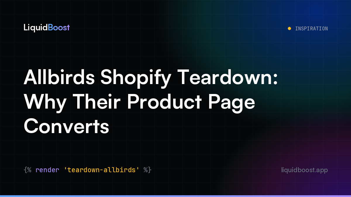Allbirds Shopify Teardown: Why Their Product Page Converts