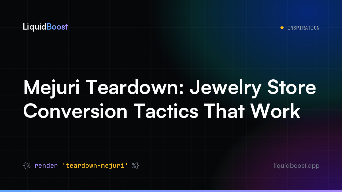 Mejuri Teardown: Jewelry Store Conversion Tactics That Work