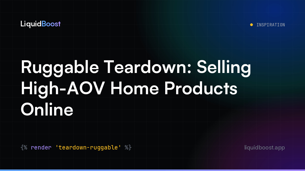Ruggable Teardown: Selling High-AOV Home Products Online