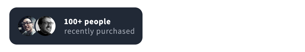 Dark Style style variation for Customer Love Social Proof