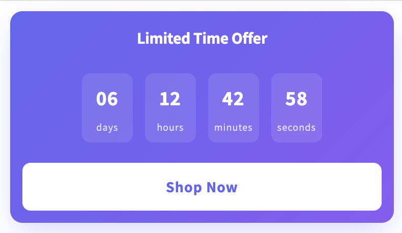 Modern Style style variation for Dynamic Countdown Bar