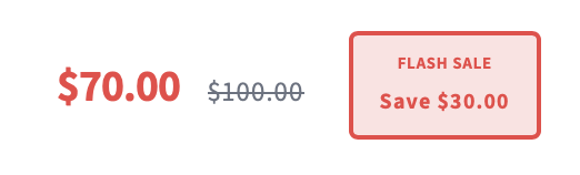 Flash Style style variation for Price Display