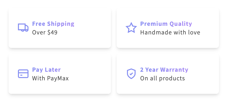 Glass Style style variation for Product Benefits
