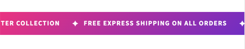 Bold Style style variation for Scrolling Announcement Bar