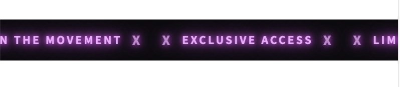 Retro Wave Style style variation for Scrolling Announcement Bar